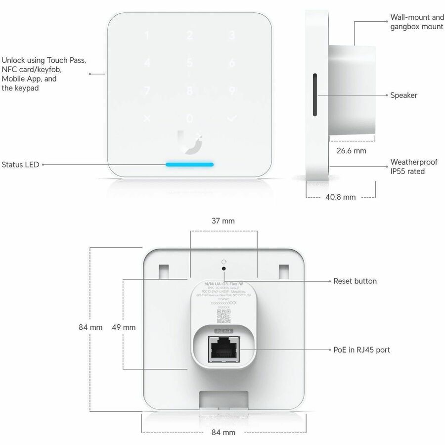 Ubiquiti Reader Flex Card Reader Access Device