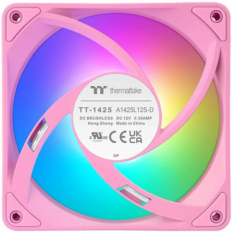 Thermaltake CT140 EX ARGB Sync PC Cooling Fan Bubble Pink (3-Fan Pack)
