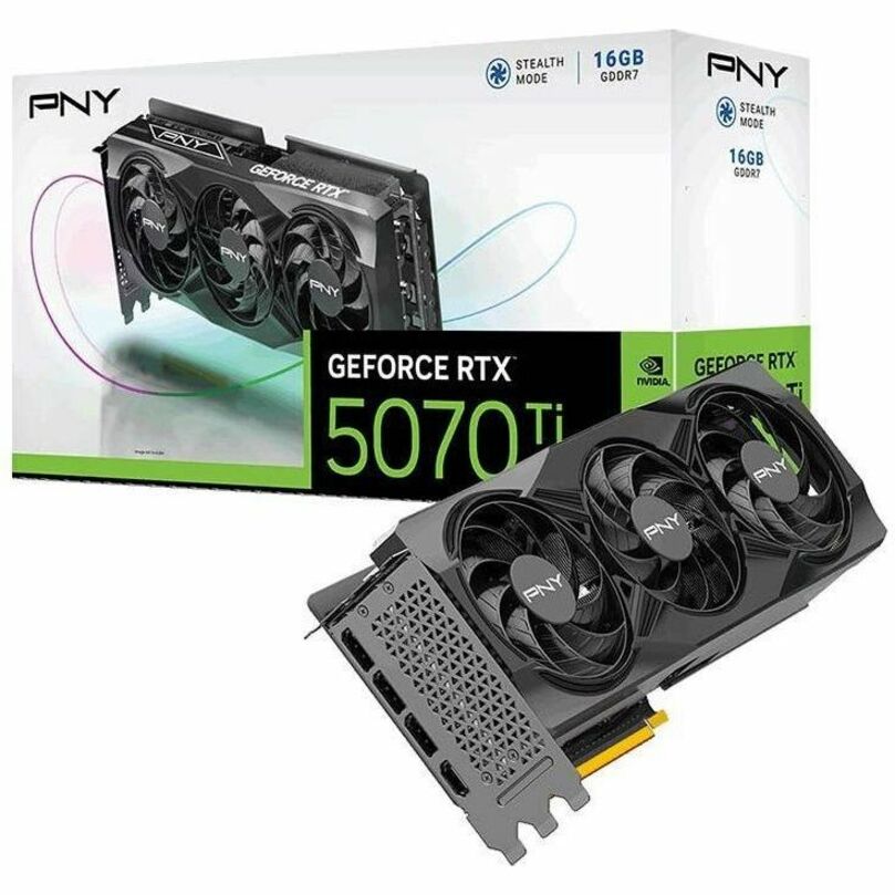 PNY GeForce RTX 5070 Ti Graphic Card - 16 GB GDDR7 - Full-height