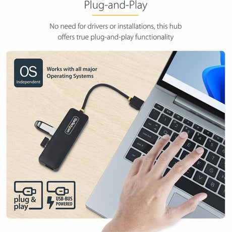 StarTech.com StarTech.com 4-Port USB-C Hub, 5Gbps, USB-C to 4x USB-A, Bus Powered, Small Travel Mini Hub, USB 3.0 Expansion Hub, Portable
