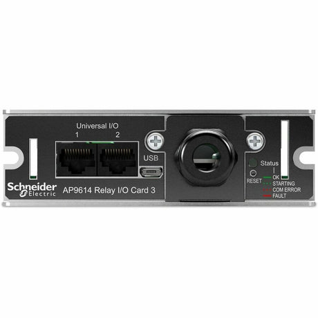 Dry contact, Management Options, Dry Contact I/O Card, monitor external UPS environmental sensors, output relays, and input contacts