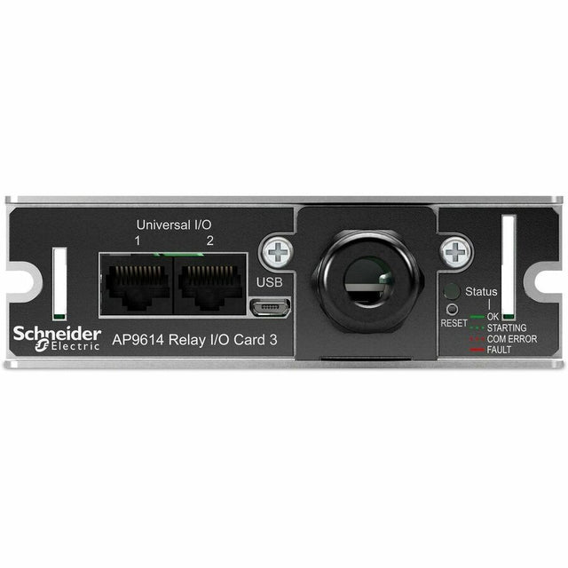 Dry contact, Management Options, Dry Contact I/O Card, monitor external UPS environmental sensors, output relays, and input contacts