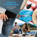 TREBLAB HD-Go - Ultra Portable Hand Held Speaker with Clip, 7W Power with Bass, 16H Playtime, IPX7 Waterproof, Built-in Mic