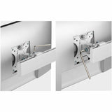 StarTech.com Six-Monitor Desk Mount with Crossbar, Up To 32-inch Computer Screens, Max 17.6lb (8kg) each, Dual Column, C-clamp/Grommet