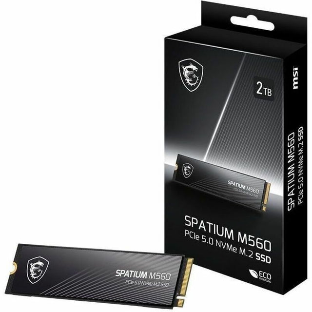 MSI SPATIUM M560 SM560N2TB 2 TB Solid State Drive - M.2 2280 Internal - PCI Express NVMe (PCI Express NVMe 5.0 x4)