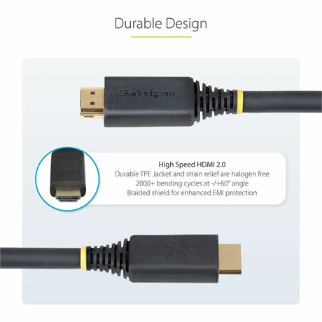 StarTech.com 35ft (10.6m) Active High Speed HDMI Cable, 4K 60Hz/1440p 144Hz, 18Gbps, UHD HDMI 2.0 Cord, TPE Jacket