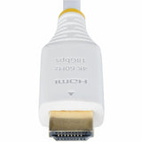 StarTech.com 10ft (3m) Premium Certified High Speed HDMI Cable, 4K 60Hz/1440p 144Hz, 18Gbps, UHD HDMI 2.0 Cord, TPE Jacket, White