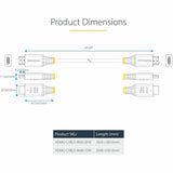 StarTech.com 10ft (3m) Premium Certified High Speed HDMI Cable, 4K 60Hz/1440p 144Hz, 18Gbps, UHD HDMI 2.0 Cord, TPE Jacket, White
