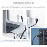 StarTech.com 30ft (9.1m) Active High Speed HDMI Cable, 4K 60Hz/1440p 144Hz, 18Gbps, UHD HDMI 2.0 Cord, TPE Jacket