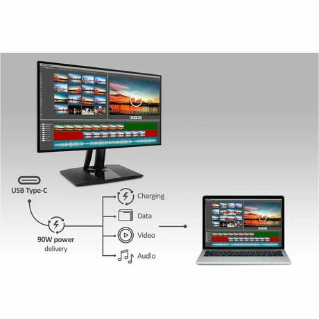 ViewSonic VP2456A 24 Inch 1080p IPS Monitor with Advanced Ergonomics, ColorPro 100% sRGB Rec 709, Pantone Validated, 14-bit 3D LUT, 120Hz, USB, HDMI, DisplayPort, 90W USB C for Home and Office