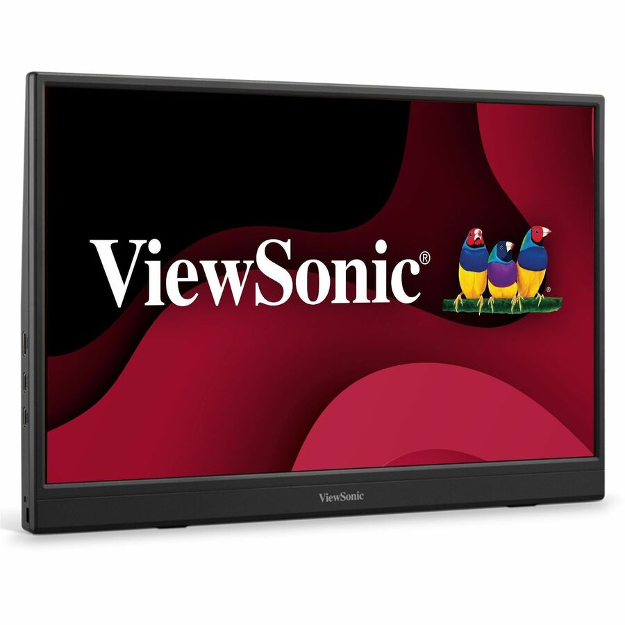 ViewSonic VA1653 16 Inch 1080p FHD IPS Portable Monitor with Eye Care, Built-in Stand, USB C, Mini HDMI, and Protective Case External Second Screen For Laptops, PC, Mac, and Gaming Consoles