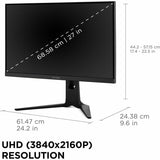 ViewSonic XG275D-4K 27 Inch 4K UHD Gaming Monitor with Switchable Refresh Rate Up to 320Hz, 0.5ms Response Time, AMD FreeSync Premium, Advanced Ergonomics, HDMI, DisplayPort, and 65W USB-C