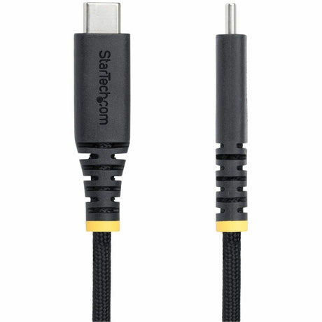 StarTech.com 3ft (91cm) USB-C Charging Cable, 240W PD EPR, Dual-Layer Silicone/Braided Jacket, Rugged USB 2.0 Laptop Charge Cord, USB-IF