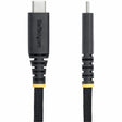 StarTech.com 10ft (3m) USB-C Charging Cable, 240W PD EPR, Dual-Layer Silicone/Braided Jacket, Rugged USB 2.0 Laptop Charge Cord, USB-IF