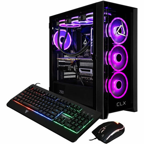 CLX SET Gaming Desktop Computer - Intel Core Ultra 7 265F - 32 GB - 2 TB SSD - Mid-tower - Black