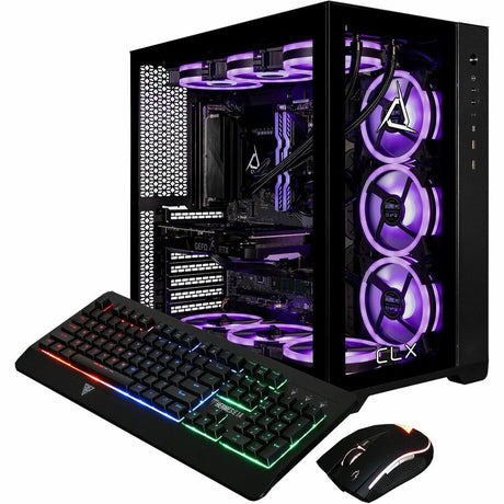 CLX SET Gaming Desktop Computer - Intel Core i9 14th Gen i9-14900KF - 64 GB - 6 TB HDD - 2 TB SSD - Mid-tower - Black