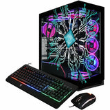CLX Horus Gaming Desktop Computer - Intel Core Ultra 9 285K - 64 GB - 6 TB HDD - 2 TB SSD - Mid-tower - Black