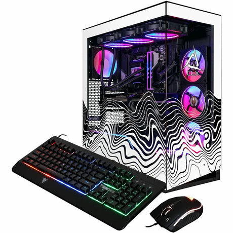 CLX Horus Gaming Desktop Computer - AMD Ryzen 7 9800X3D - 64 GB - 6 TB HDD - 2 TB SSD - Mid-tower - Black