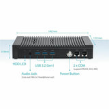 Asus PL PL64-S5-8-5GW6-TWVUU Desktop Computer - Intel Core i5 12th Gen i5-1235U - 8 GB - 512 GB PCI Express NVMe 4.0 x4 SSD - Mini PC - Eco Black