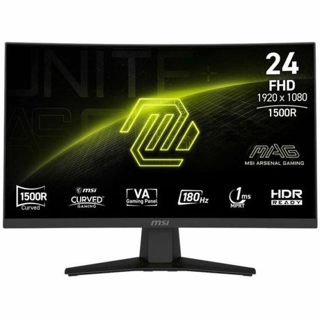 MSI MAG 244C 24 inch VA FHD Display 180Hz FreeSync Curved Gaming Monitor