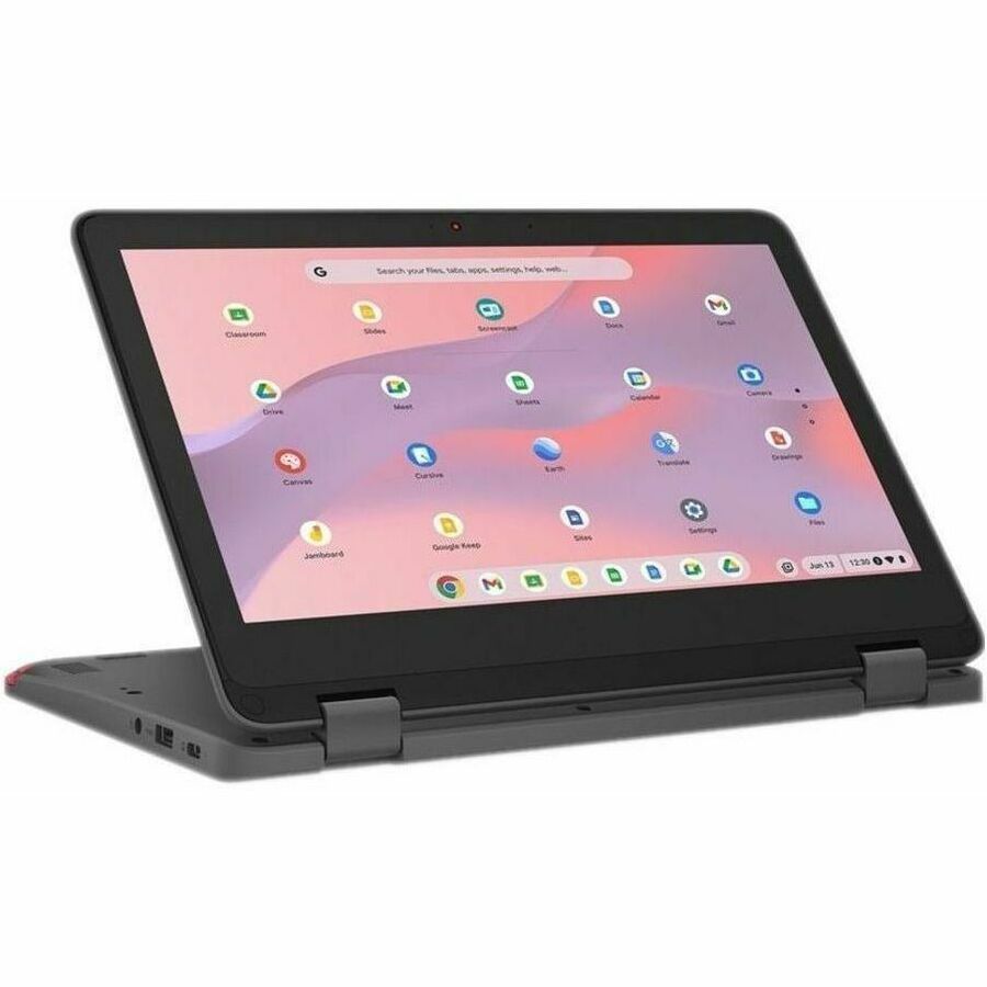 Lenovo 300e Yoga Chromebook Gen 4 82W2002GUS 11.6" Touchscreen Convertible 2 in 1 Chromebook - HD - Octa-core (ARM Cortex A76 + Cortex A55) - 4 GB - 32 GB Flash Memory - English Keyboard - Graphite Gray