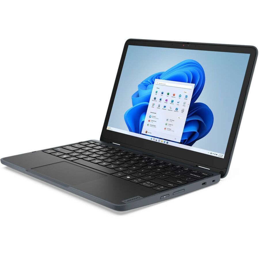 Lenovo 300w Gen 5 83LF0004US 11.6" Touchscreen Convertible 2 in 1 Notebook - HD - 60 Hz - Intel N-Series N150 - 4 GB - 128 GB SSD - English Keyboard - Slate Gray