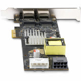 StarTech.com 2-Port 2.5Gbps PCI Express PoE Network Card, Dual Intel I225-V, PCIe 802.3af/at PoE+ Multi-Gigabit Ethernet NIC