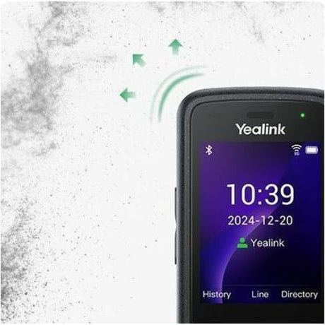 Yealink AX86R IP Phone - Cordless - Cordless - Wi-Fi, Bluetooth - 5 Multiple Conferencing - Wall Mountable, Stand Mountable - Black