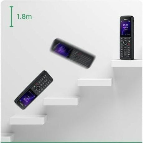 Yealink AX86R IP Phone - Cordless - Cordless - Wi-Fi, Bluetooth - 5 Multiple Conferencing - Wall Mountable, Stand Mountable - Black