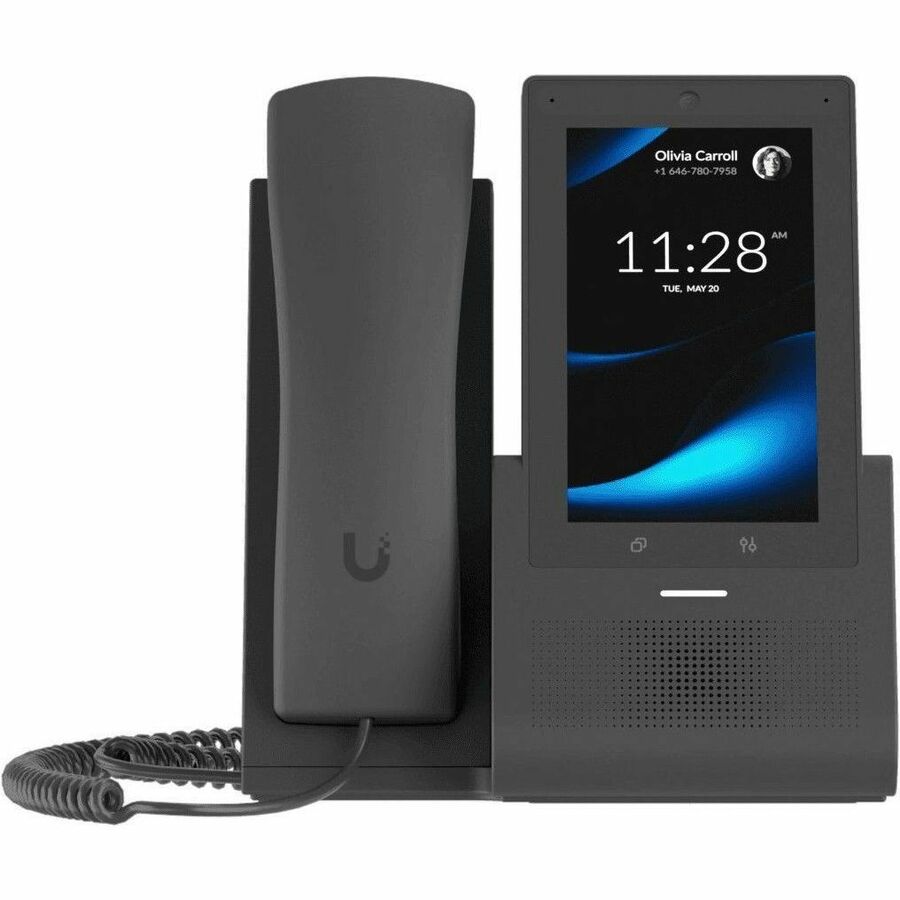 Ubiquiti G3 Touch Pro IP Phone - Corded - Corded - Wi-Fi, Bluetooth - Built-in Camera - Desktop - Black