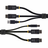 StarTech.com 6ft (1.8m) Dual-DisplayPort and USB 5Gbps KVM Cable, Up to 4K 60Hz, DP and USB Combo Cable for KVM Switch