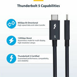 2.6ft/80cm Thunderbolt 5 Cable