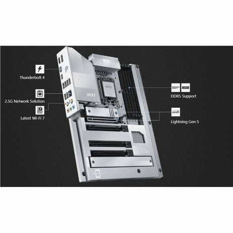 MSI PRO Z890-S WIFI PZ Gaming Desktop Motherboard - Intel Z890 Chipset - Socket LGA-1851 - ATX