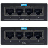 StarTech.com 4-Port Gigabit Midspan, PoE+ Injector, 802.3at & 802.3af, Wall-Mountable Power over Ethernet Midspan, TAA Compliant