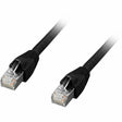 Comprehensive CAT6A Shielded Patch Cable Black 1ft