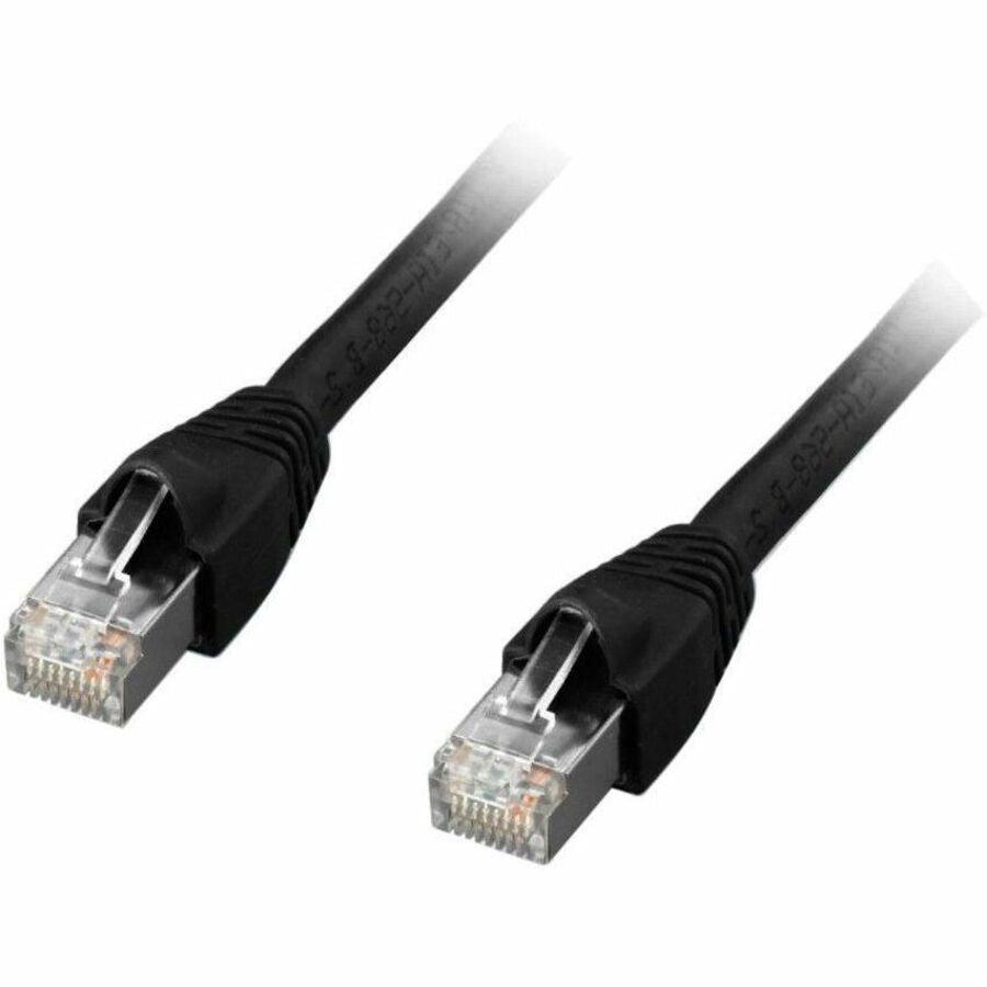 Comprehensive CAT6A Shielded Patch Cable Black 100ft