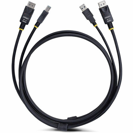 StarTech.com 6ft (1.8m) DisplayPort and USB 5Gbps KVM Cable, 4K 60Hz, Universally Compatible DP 1.2/USB 3.0 Combo Cable for KVM Switches