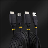 StarTech.com 10ft (3m) HDMI and USB 5Gbps KVM Cable, Up to 4K 60Hz, HDMI 2.0 and USB Combo Cable for KVM Switch