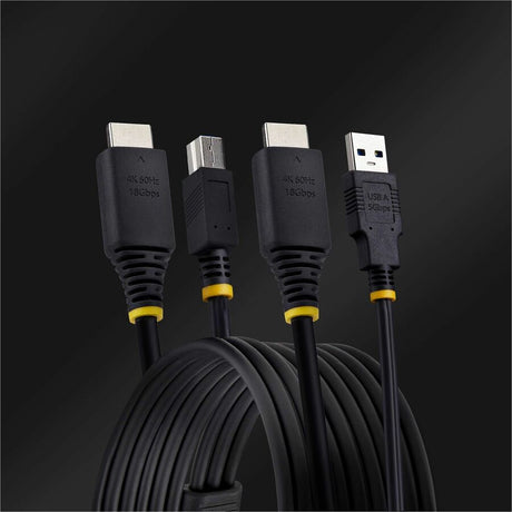 StarTech.com 10ft (3m) HDMI and USB 5Gbps KVM Cable, Up to 4K 60Hz, HDMI 2.0 and USB Combo Cable for KVM Switch