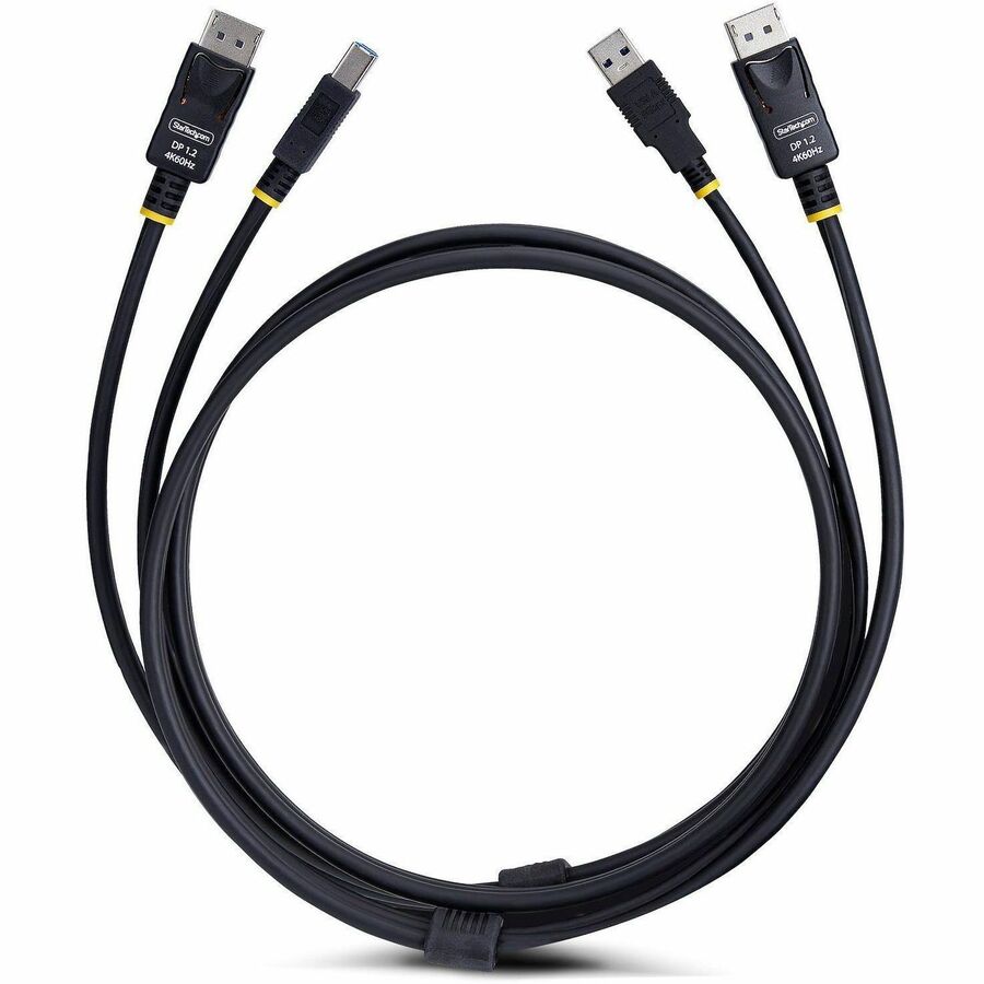 StarTech.com 10ft (3m) DisplayPort and USB 5Gbps KVM Cable, Up to 4K 60Hz, DP and USB Combo Cable for KVM Switch