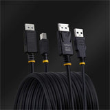 StarTech.com 10ft (3m) DisplayPort and USB 5Gbps KVM Cable, Up to 4K 60Hz, DP and USB Combo Cable for KVM Switch