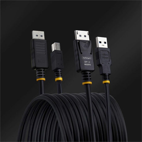 StarTech.com 10ft (3m) DisplayPort and USB 5Gbps KVM Cable, Up to 4K 60Hz, DP and USB Combo Cable for KVM Switch