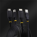 StarTech.com 6ft (1.8m) HDMI and USB 5Gbps KVM Cable, Up to 4K 60Hz, HDMI 2.0 and USB Combo Cable for KVM Switch