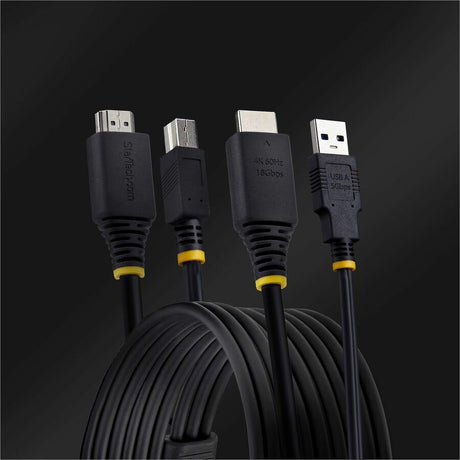 StarTech.com 6ft (1.8m) HDMI and USB 5Gbps KVM Cable, Up to 4K 60Hz, HDMI 2.0 and USB Combo Cable for KVM Switch