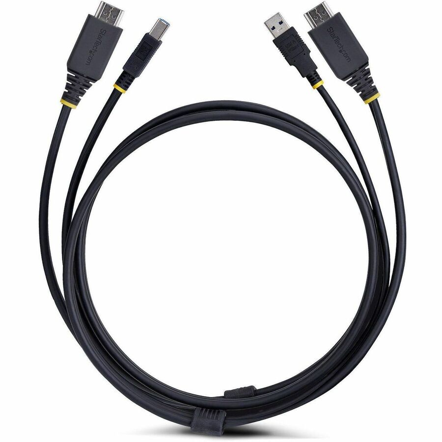 StarTech.com 6ft (1.8m) HDMI and USB 5Gbps KVM Cable, Up to 4K 60Hz, HDMI 2.0 and USB Combo Cable for KVM Switch