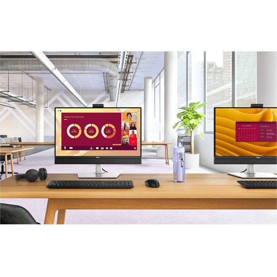 Dell Pro 24 QB24250 All-in-One Computer - Intel Core Ultra 7 265 - vPro Technology - 32 GB - 512 GB SSD - 23.8" Full HD Touchscreen - Desktop - Silver