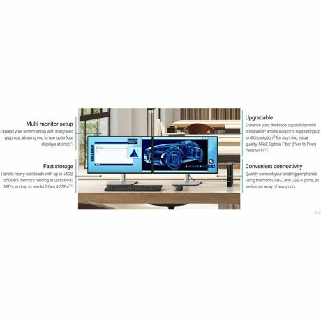 Dell Pro Micro QCM1250 Desktop Computer - Intel Core Ultra 7 265T - vPro Technology - 32 GB - 512 GB SSD - Micro PC