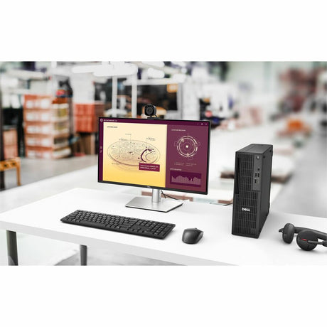 Dell Pro QCS1255 Desktop Computer - AMD Ryzen 5 8500G - 16 GB - 512 GB SSD - Slim PC - Standard Black