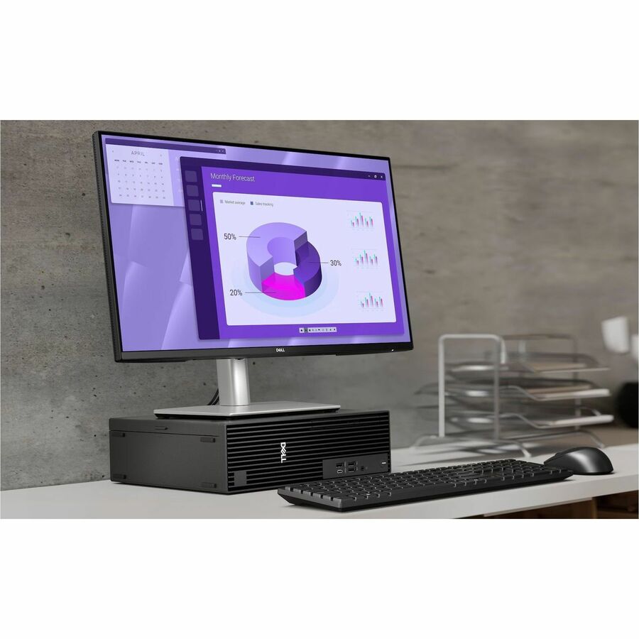 Dell Pro Slim Plus QBS1250 Desktop Computer - Intel Core Ultra 7 265 - 32 GB - 512 GB SSD - Slim PC - Standard Black