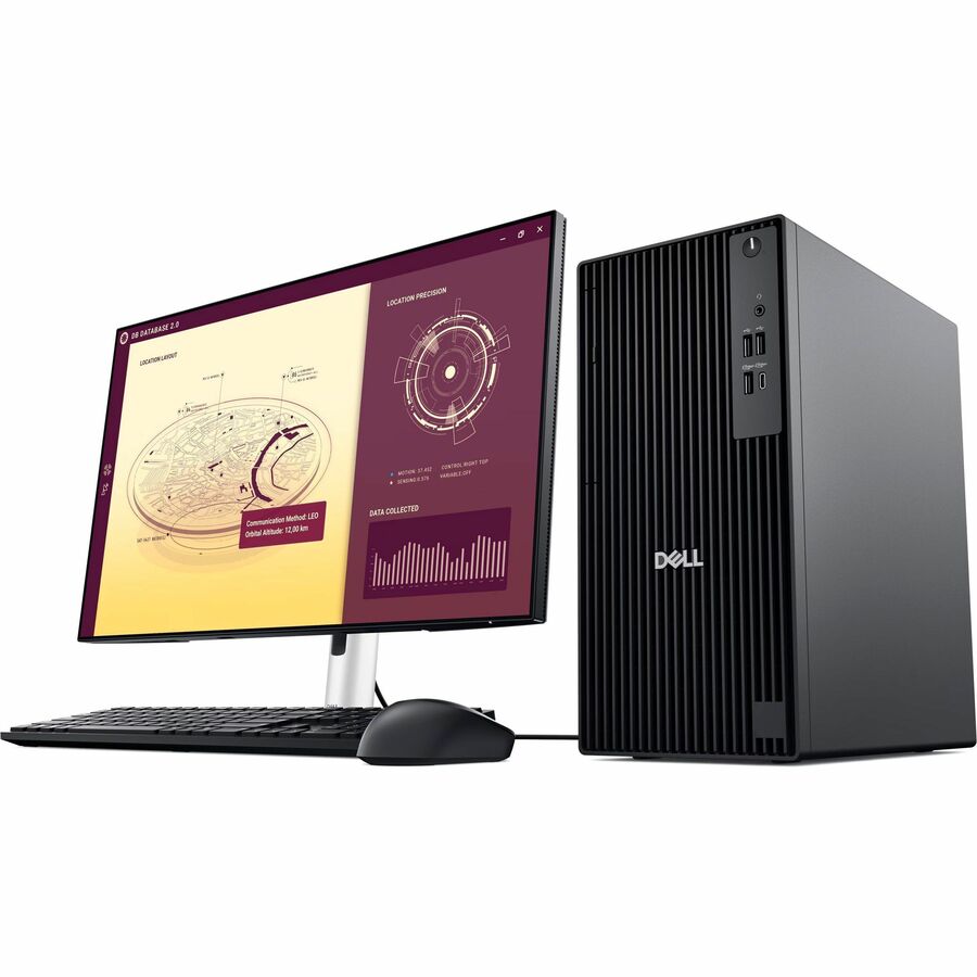 Dell Pro Tower QCT1255 Desktop Computer - AMD Ryzen 7 PRO 8700G - 16 GB - 512 GB SSD - Tower